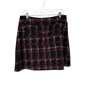 Tail Black Cream Red Print Golf Skirt Skort Sz 10
